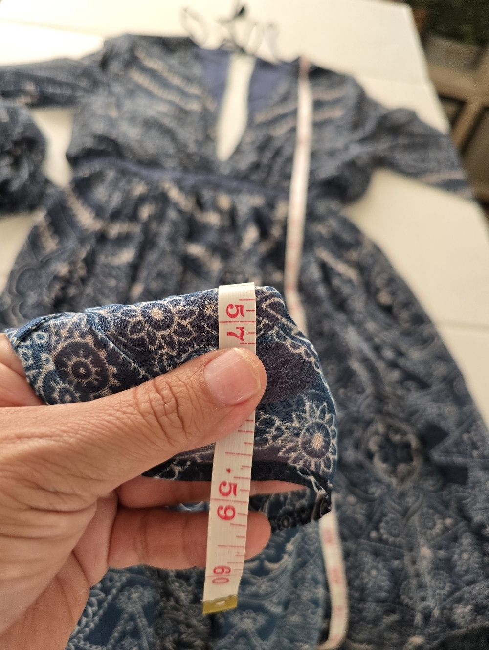 The Jetset Diaries Moroccan Maxi Dress In Blue Size XS - Picture 3 of 13